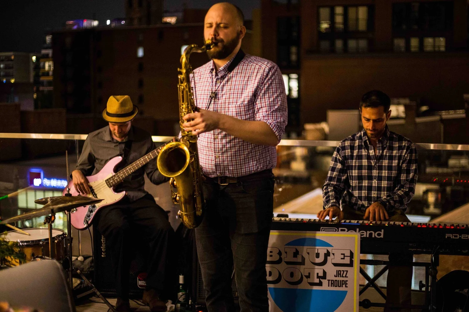 Blue Dot Jazz Troupe at a corporate event