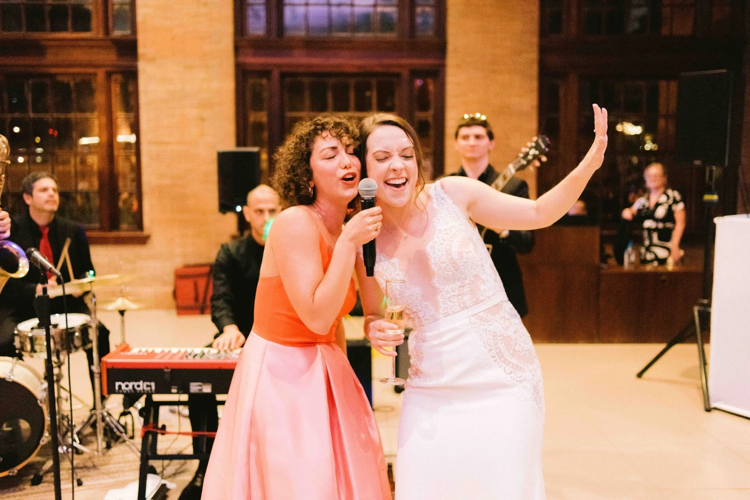 Blue Dot Jazz Troupe at a wedding reception